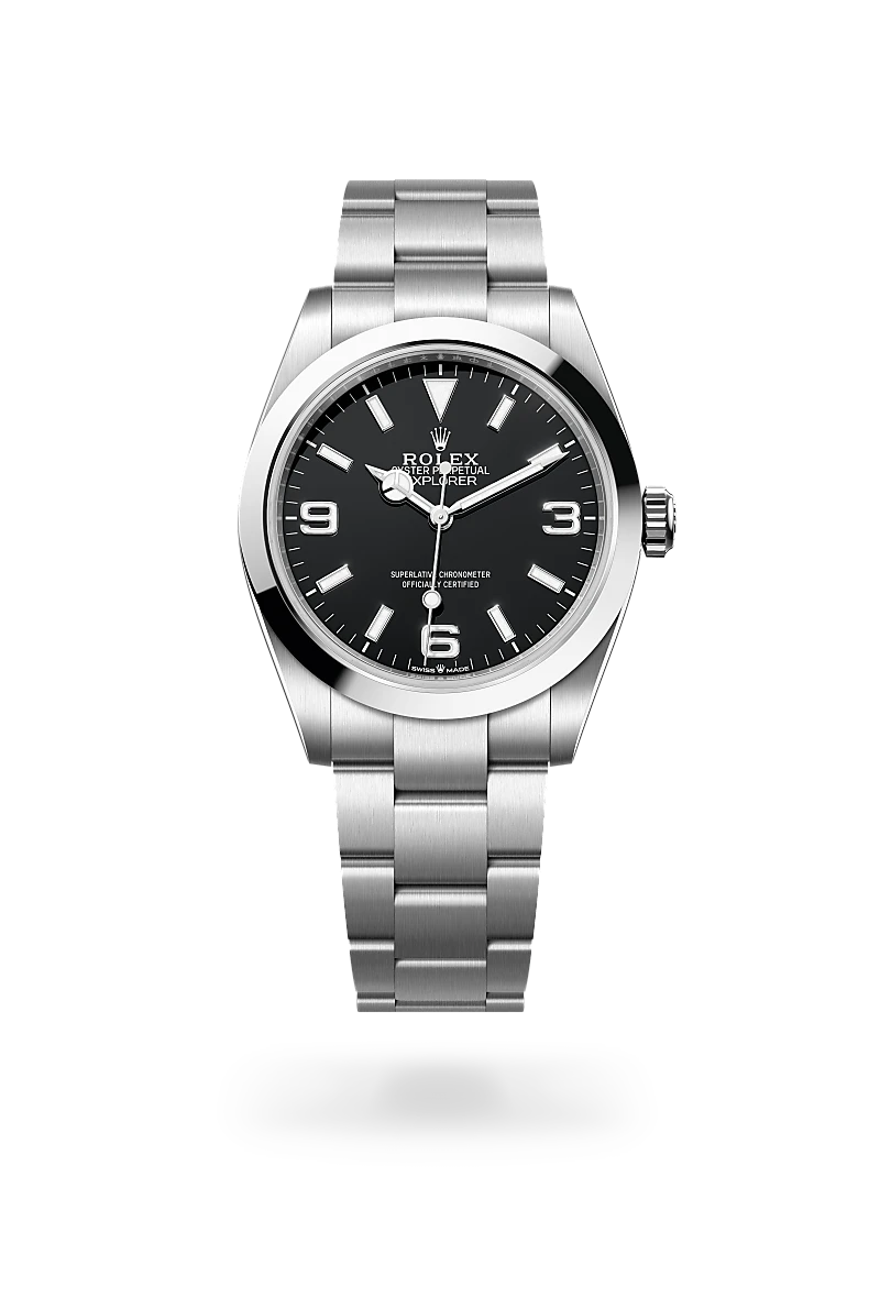 Rolex Explorer in Oystersteel, M224270-0001 - Clarkson Jewelers