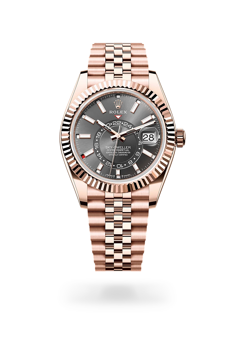 Rolex Sky-Dweller in 18 kt Everose gold, M336935-0008 - Clarkson Jewelers