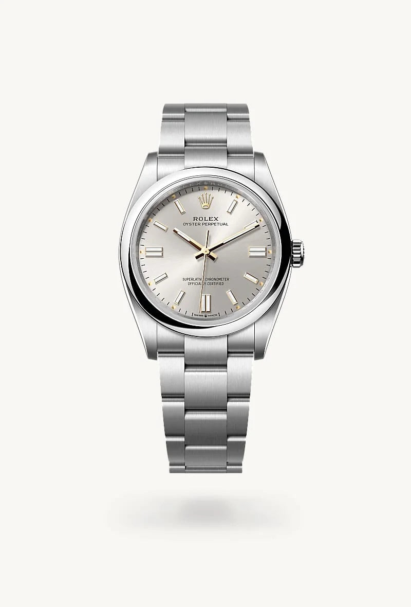 rolex Oyster Perpetual in Oystersteel, M126000-0001 - Clarkson Jewelers