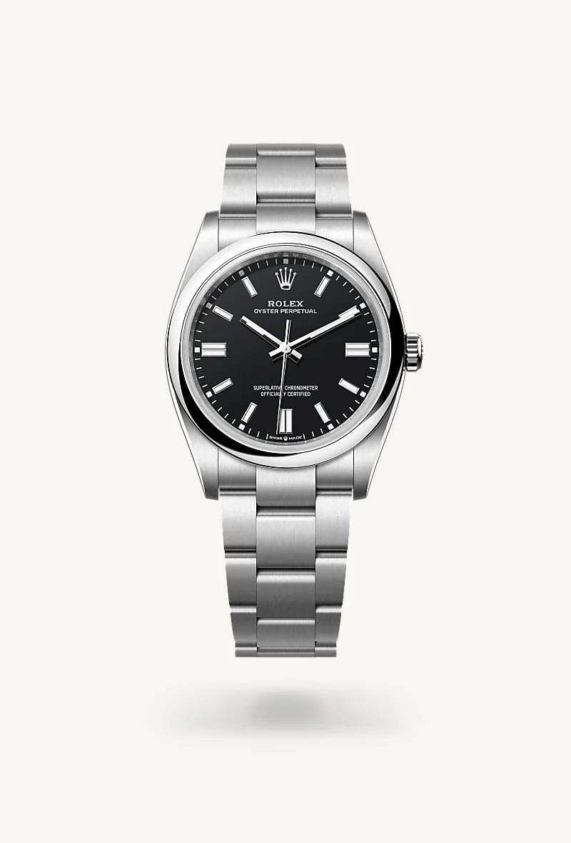 rolex Oyster Perpetual in Oystersteel, M126000-0014 - Clarkson Jewelers