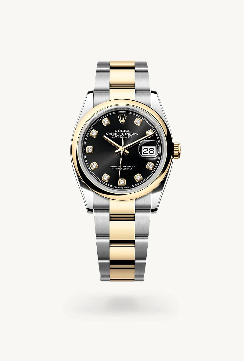 rolex Datejust in Yellow Rolesor - combination of Oystersteel and yellow gold, M126203-0022 - Clarkson Jewelers