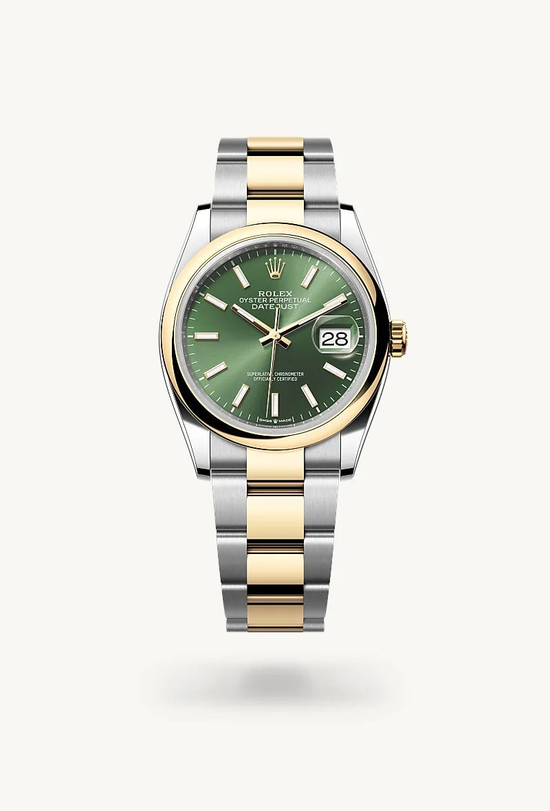 rolex Datejust in Yellow Rolesor - combination of Oystersteel and yellow gold, M126203-0058 - Clarkson Jewelers
