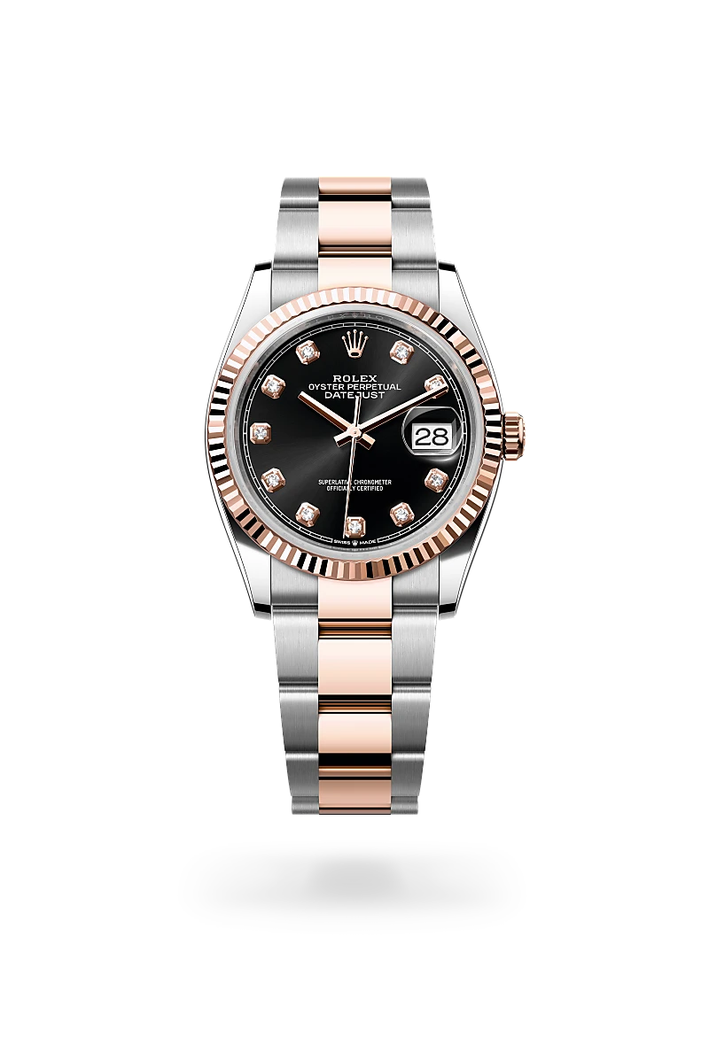 Rolex Datejust in Everose Rolesor - combination of Oystersteel and Everose gold, M126231-0020 - Clarkson Jewelers