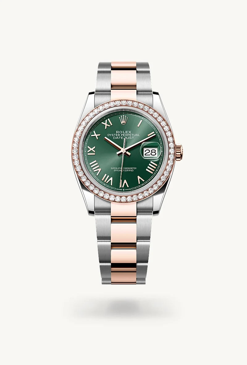 rolex Datejust in Everose Rolesor - combination of Oystersteel and Everose gold, M126281RBR-0040 - Clarkson Jewelers