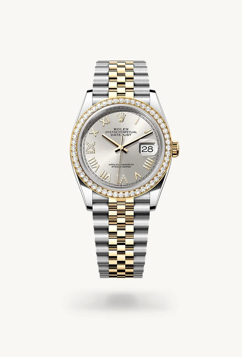 rolex Datejust in Yellow Rolesor - combination of Oystersteel and yellow gold, M126283RBR-0037 - Clarkson Jewelers