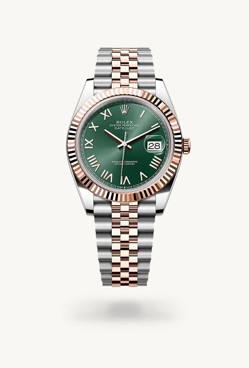 rolex Datejust in Everose Rolesor - combination of Oystersteel and Everose gold, M126331-0022 - Clarkson Jewelers