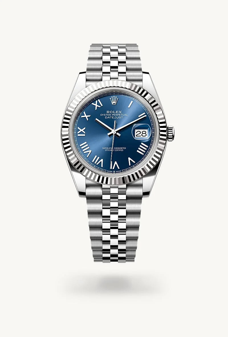 rolex Datejust in White Rolesor - combination of Oystersteel and white gold, M126334-0038 - Clarkson Jewelers