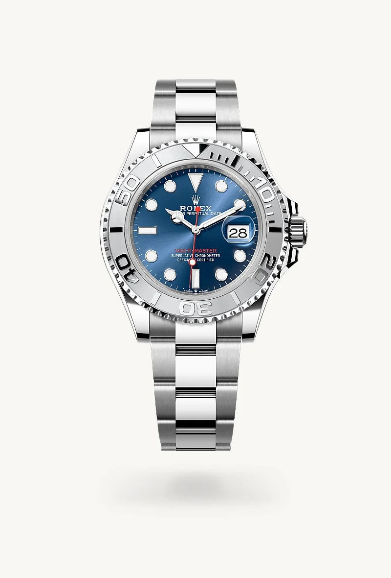 rolex Yacht-Master in Rolesium - combination of Oystersteel and platinum, M126622-0002 - Clarkson Jewelers