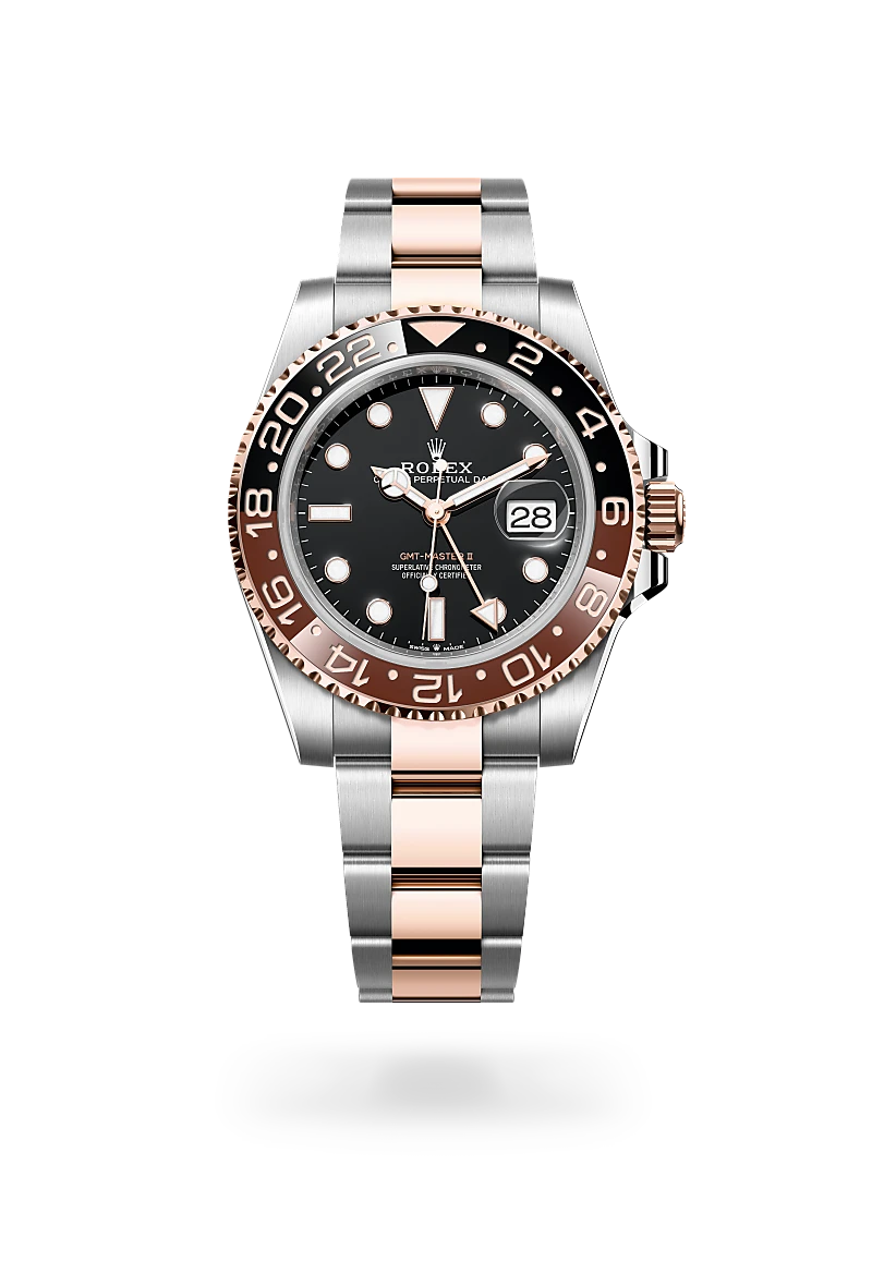 Rolex GMT-Master II in Everose Rolesor - combination of Oystersteel and Everose gold, M126711CHNR-0002 - Clarkson Jewelers