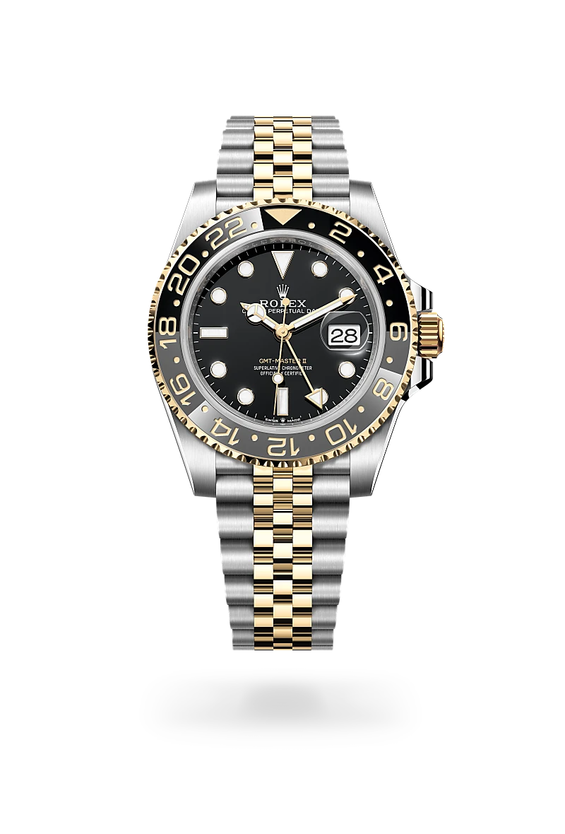 Rolex GMT-Master II in Yellow Rolesor - combination of Oystersteel and yellow gold, M126713GRNR-0001 - Clarkson Jewelers