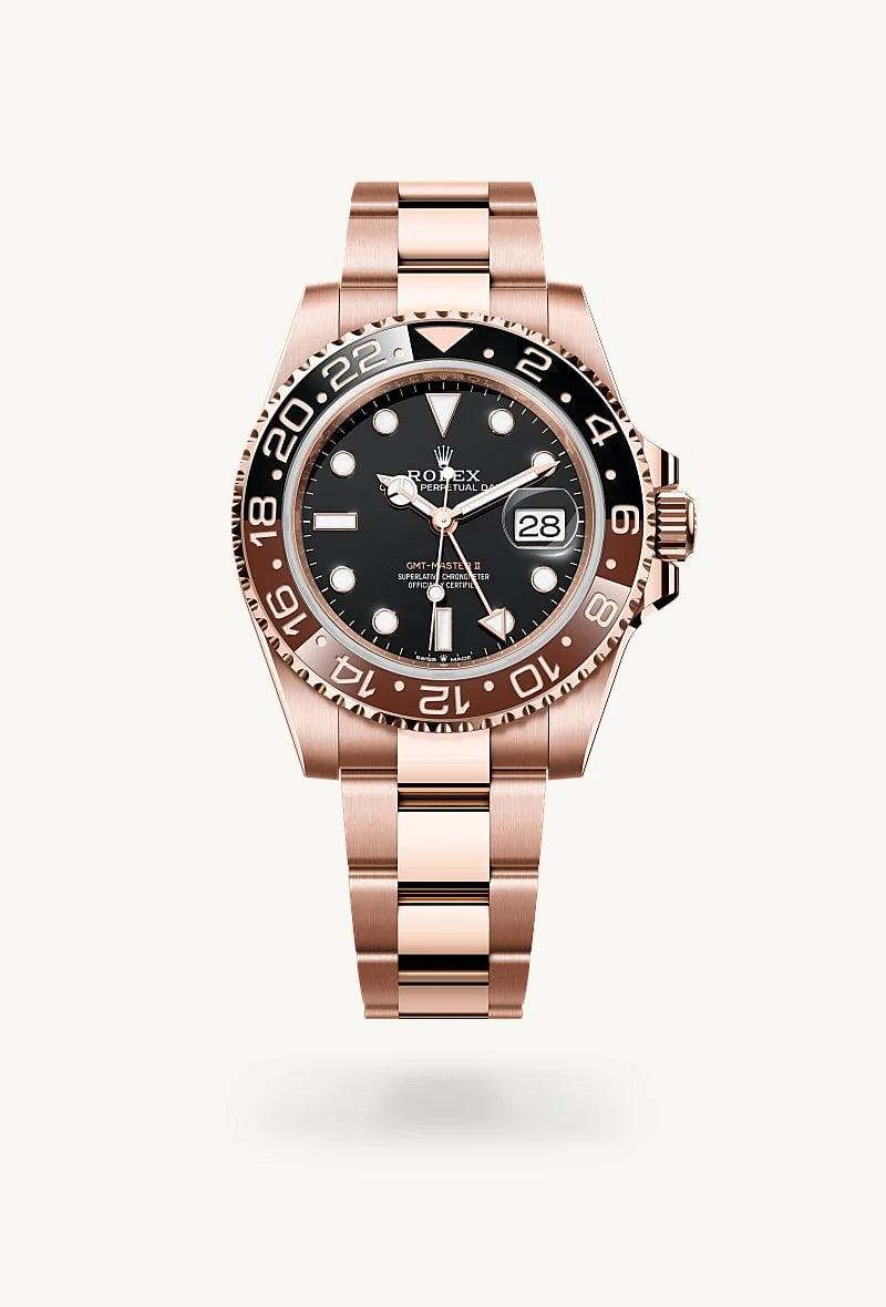 rolex GMT-Master II in 18 kt Everose gold, M126715CHNR-0001 - Clarkson Jewelers