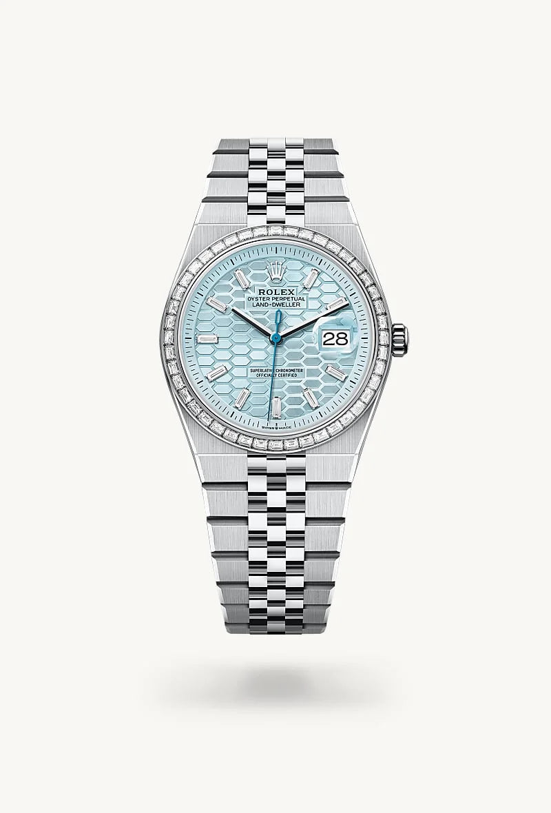 Rolex Land-Dweller in Platinum, M127286TBR-0001 - Clarkson Jewelers