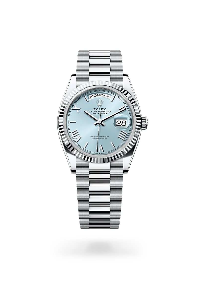 rolex Day-Date in Platinum, M128236-0018 - Clarkson Jewelers
