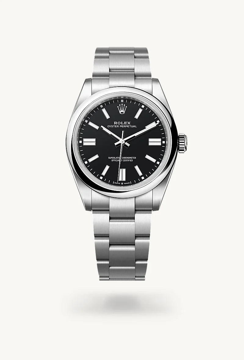 rolex Oyster Perpetual in Oystersteel, M134300-0008 - Clarkson Jewelers