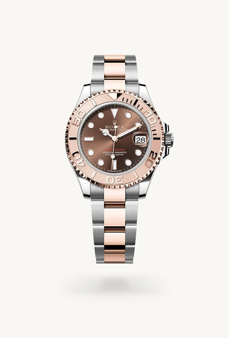 rolex Yacht-Master in Everose Rolesor - combination of Oystersteel and Everose gold, M268621-0003 - Clarkson Jewelers