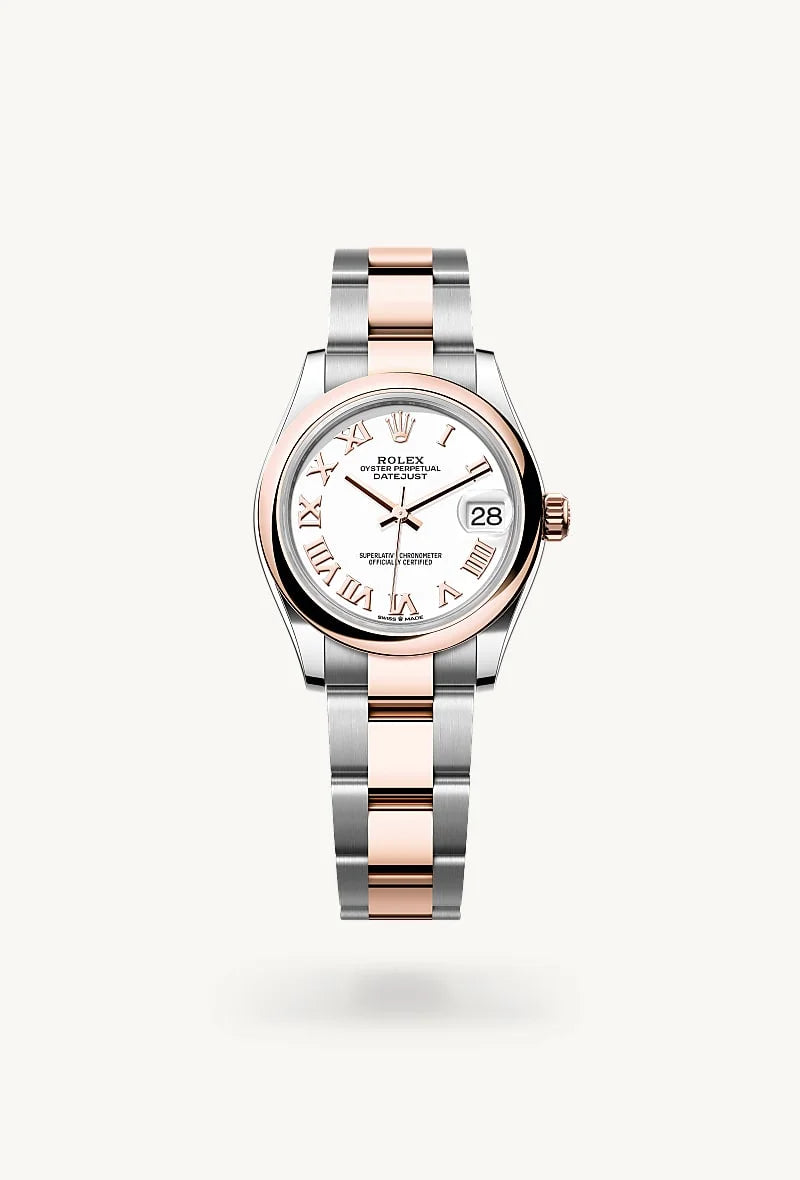 rolex Datejust in Everose Rolesor - combination of Oystersteel and Everose gold, M278241-0001 - Clarkson Jewelers