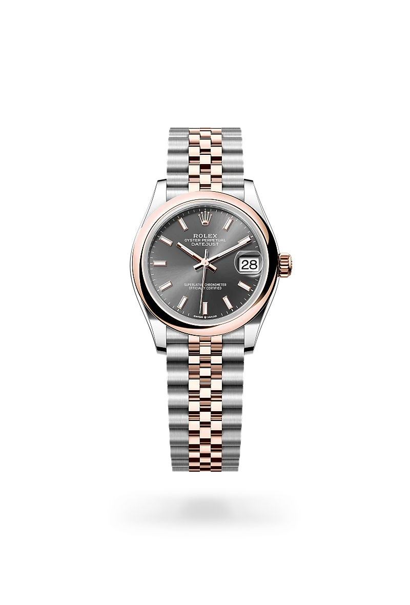 Rolex Datejust in Everose Rolesor - combination of Oystersteel and Everose gold, M278241-0018 - Clarkson Jewelers