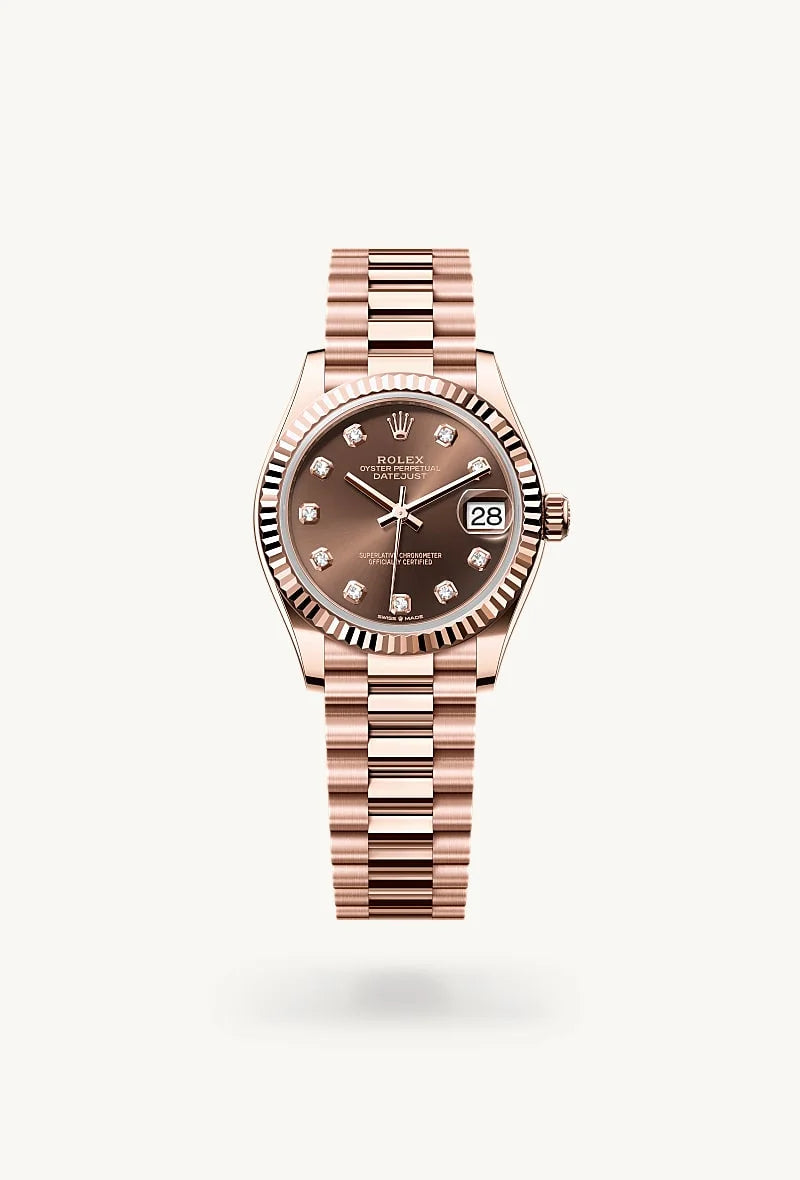 rolex Datejust in 18 kt Everose gold, M278275-0010 - Clarkson Jewelers