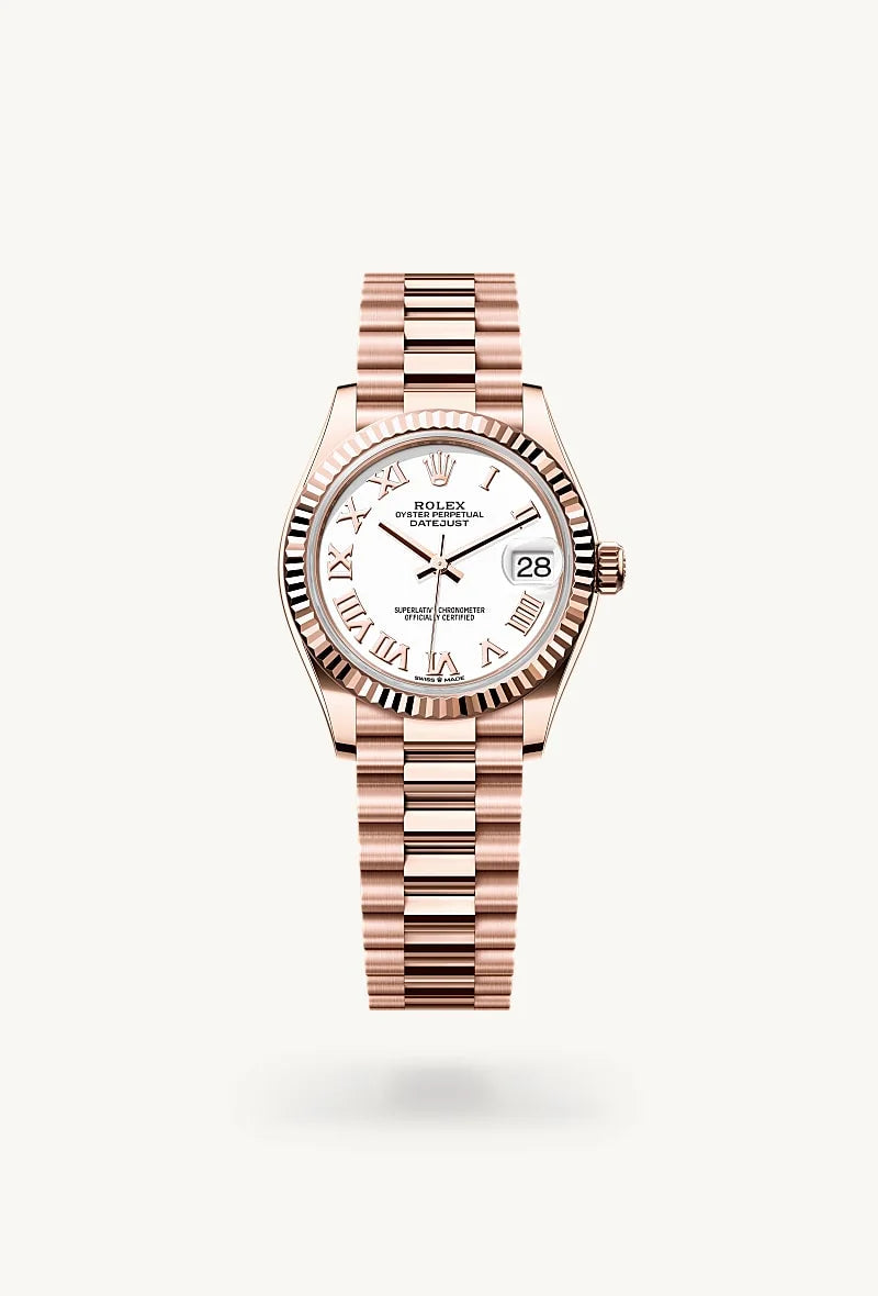 rolex Datejust in 18 kt Everose gold, M278275-0019 - Clarkson Jewelers