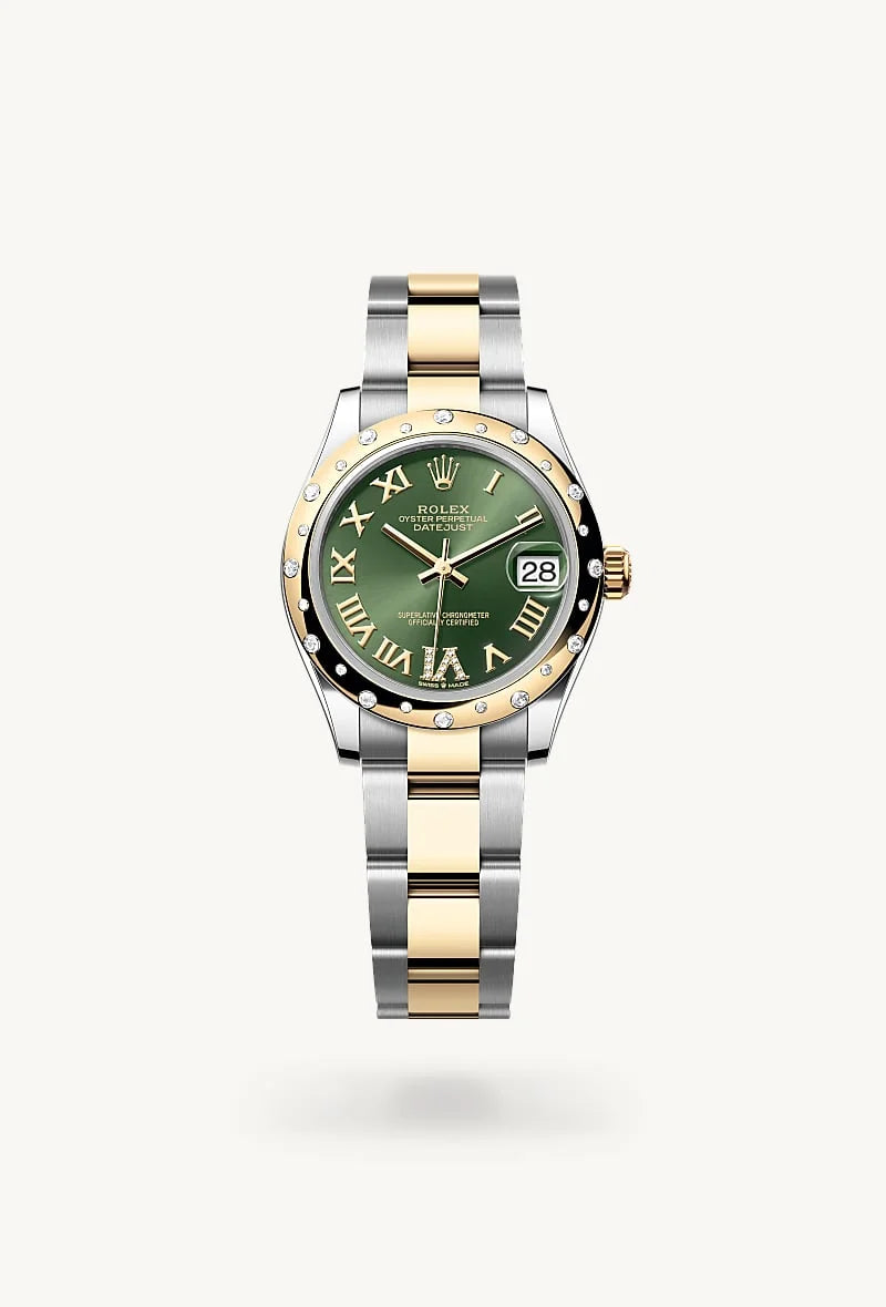 rolex Datejust in Yellow Rolesor - combination of Oystersteel and yellow gold, M278343RBR-0015 - Clarkson Jewelers