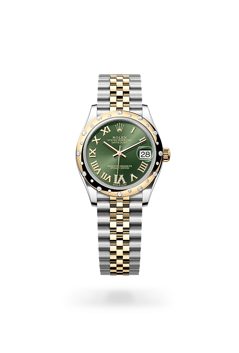 rolex Datejust in Yellow Rolesor - combination of Oystersteel and yellow gold, M278343RBR-0016 - Clarkson Jewelers