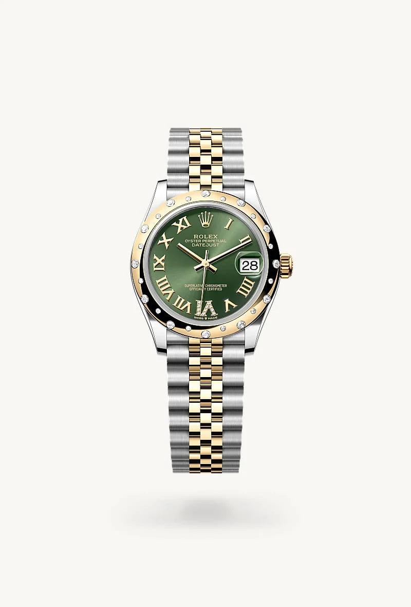 Rolex Datejust in Yellow Rolesor - combination of Oystersteel and yellow gold, M278343RBR-0016 - Clarkson Jewelers