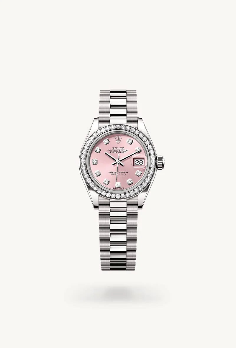 rolex Lady-Datejust in 18 kt white gold, M279139RBR-0005 - Clarkson Jewelers