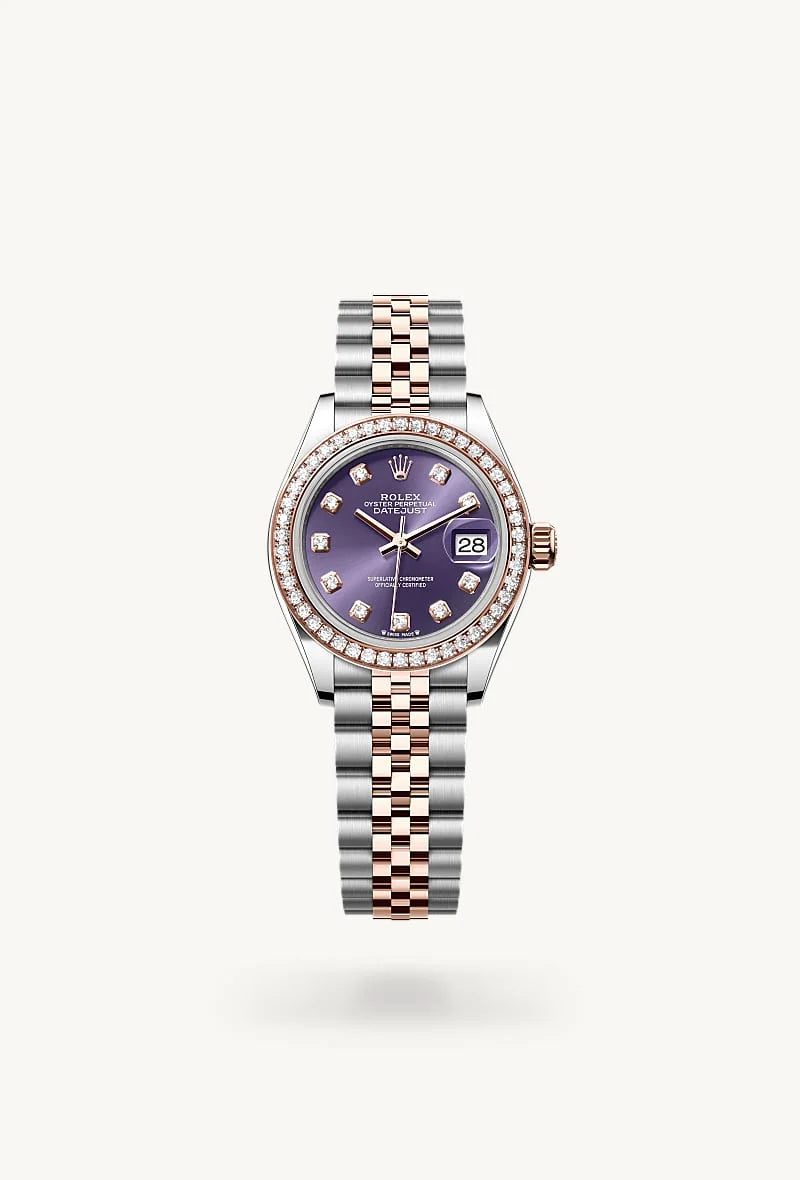 rolex Lady-Datejust in Everose Rolesor - combination of Oystersteel and Everose gold, M279381RBR-0015 - Clarkson Jewelers