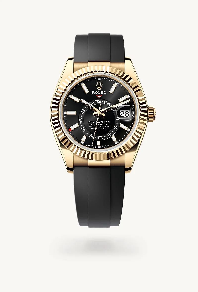 rolex Sky-Dweller in 18 kt yellow gold, M336238-0002 - Clarkson Jewelers