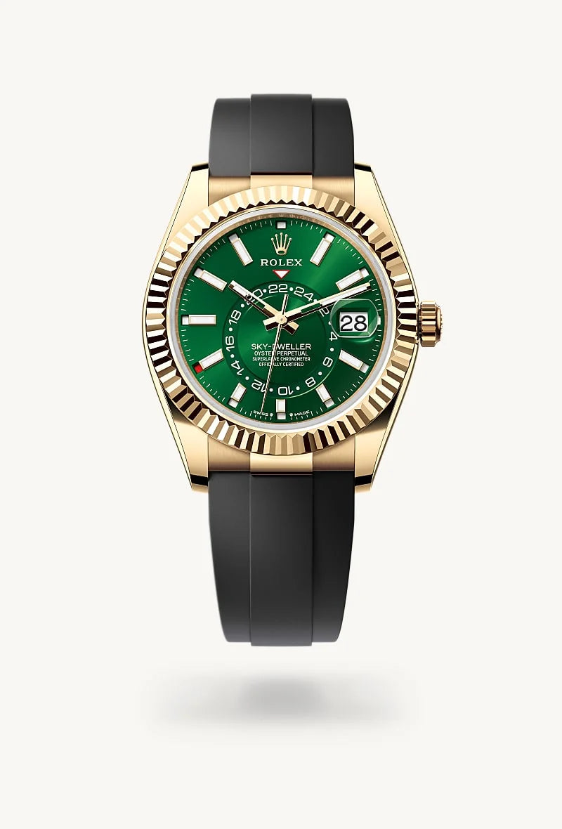 rolex Sky-Dweller in 18 kt yellow gold, M336238-0004 - Clarkson Jewelers
