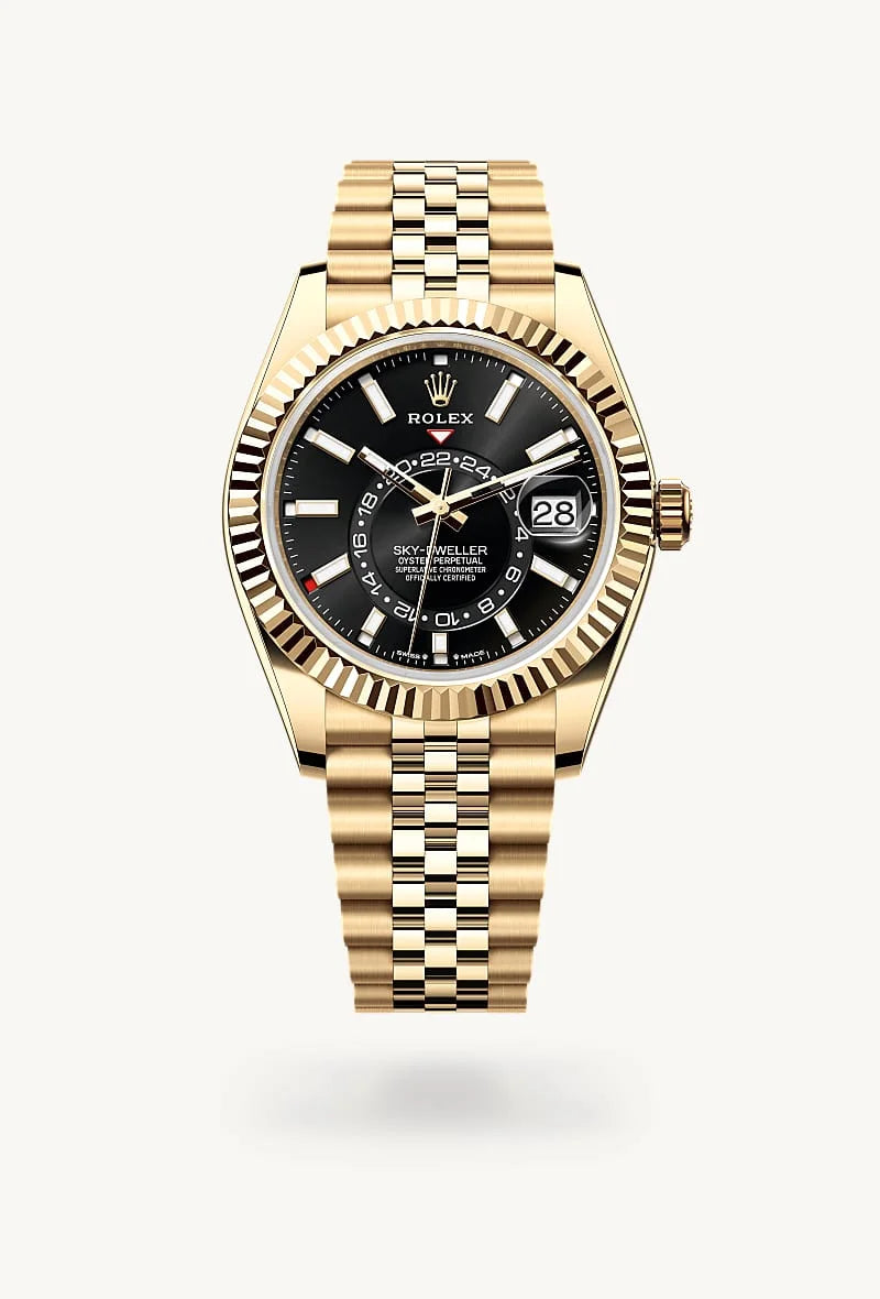 rolex Sky-Dweller in 18 kt yellow gold, M336938-0005 - Clarkson Jewelers