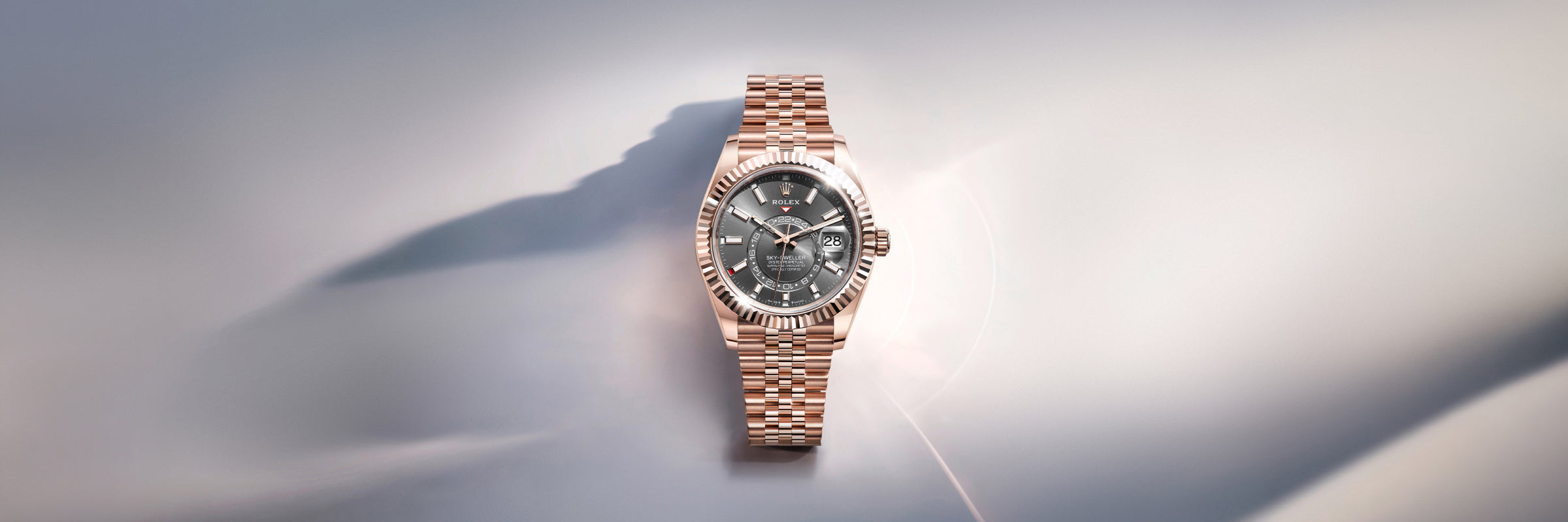 Rolex Sky-Dweller in 18 kt Everose gold, M336935-0008 - Clarkson Jewelers