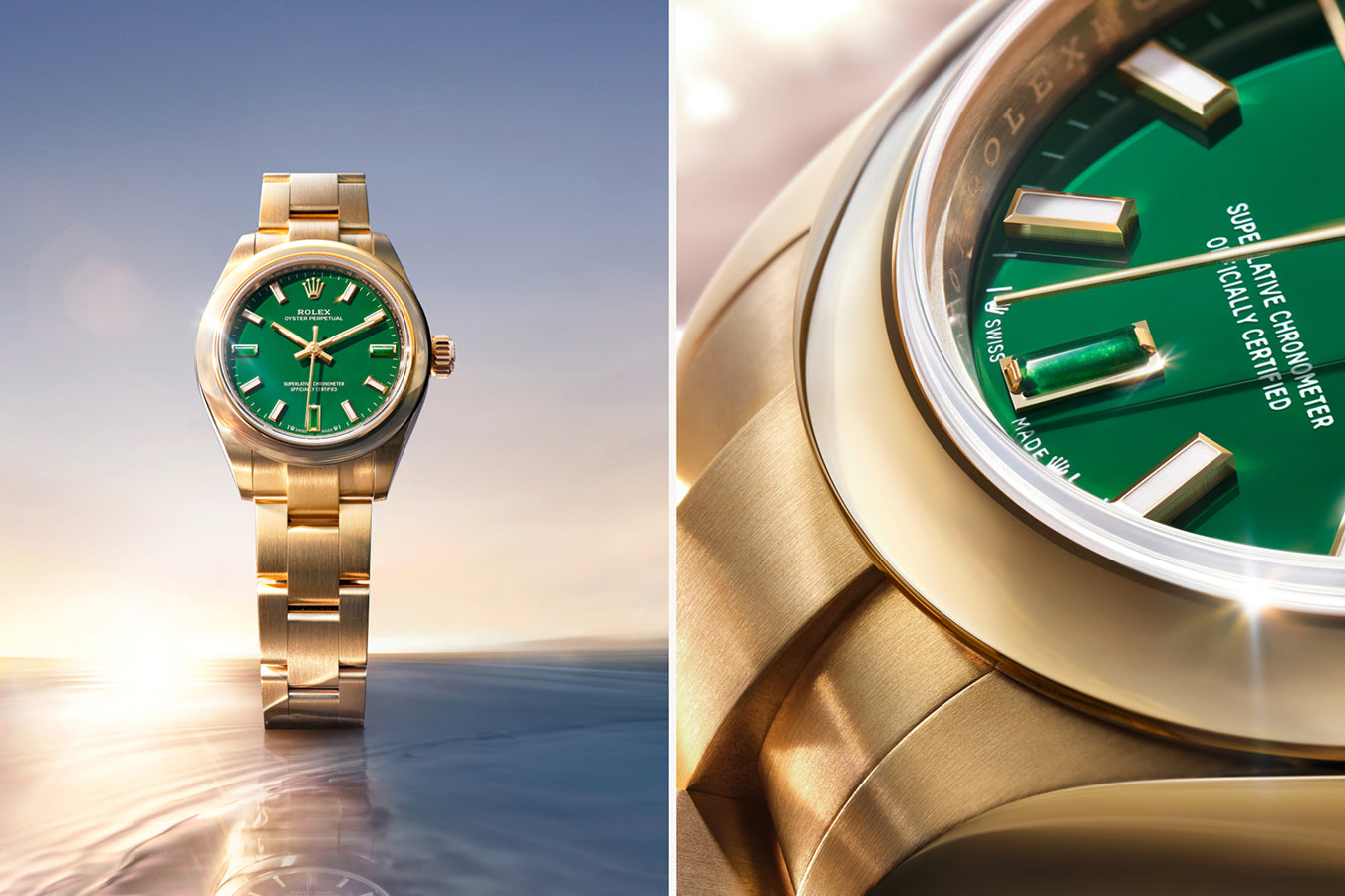 Rolex Oyster Perpetual 28 & 34 watches - Clarkson Jewelers