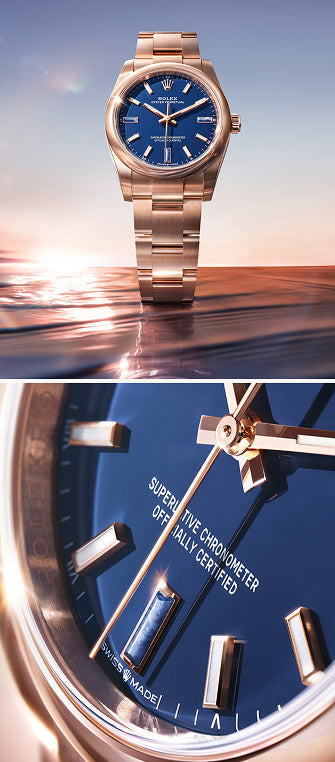 Rolex Oyster Perpetual 28 & 34 watches - Clarkson Jewelers